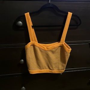 Zara Orange crop top